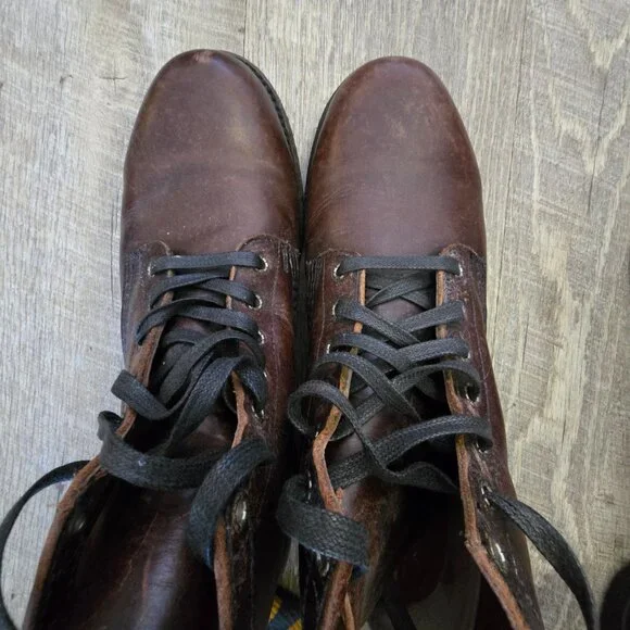 FRYE prison MEN BOOTS 10 - Picture 4 of 12